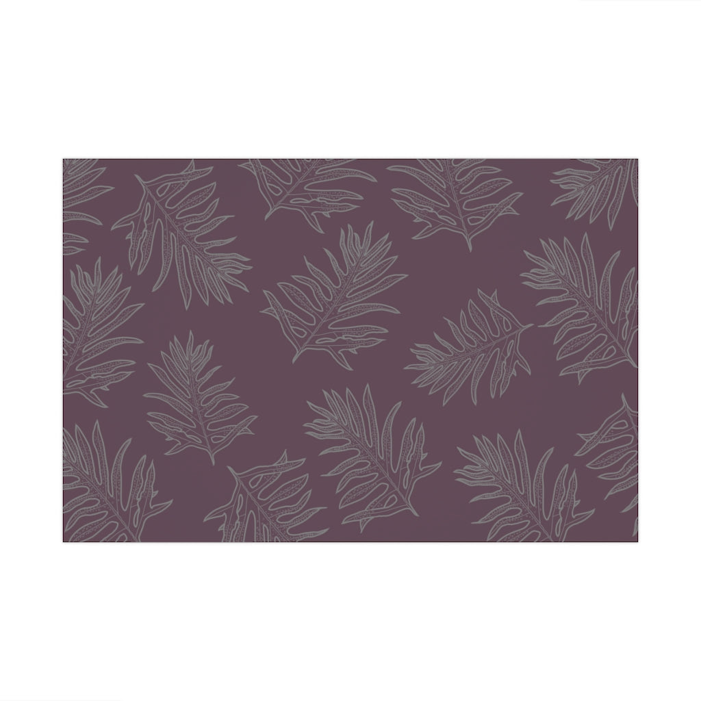 Laua'e Fern Gift Wrap Paper, 1pc - Mauve Lavender