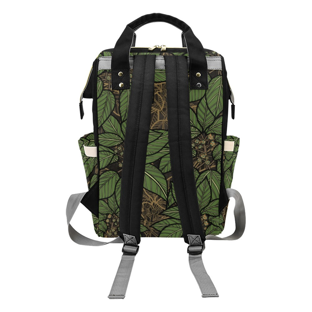 Olona Hawaiian Print Mommy Backpack or Planner Bag - Multi-Function Backpack