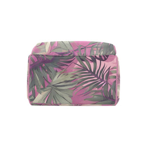 Hawaiian Tropical Print Pink Multi Function Backpack
