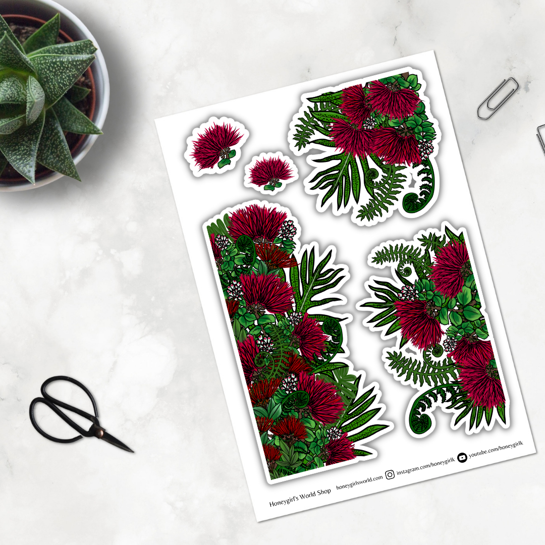 December Monthly Sticker Kit - 'Ohia Lehua