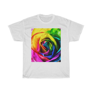 Rainbow Rose - Unisex Heavy Cotton Tee