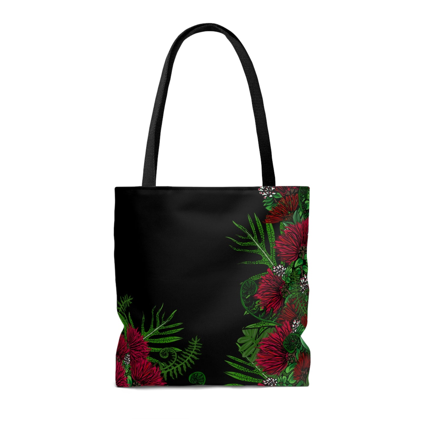 'Ohi'a Lehua and Hawaiian Fern Print Tote Bag