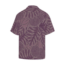 Load image into Gallery viewer, Ulu Breadfruit Hawaiian Print Men&#39;s Aloha Shirt - Purple Hawaiian Shirt