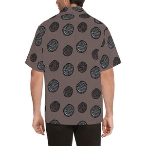 Opihi Hawaiian Print Men's Aloha Shirt - Taupe Hawaiian Shirt