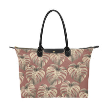 Load image into Gallery viewer, Mauve Monstera Hawaiian Print Single Shoulder Handbag