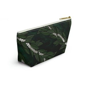 Pikake Maile Lei Accessory Pouch w T-bottom