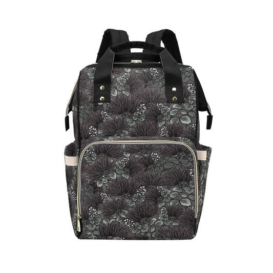 'Ohi'a Lehua Design Diaper Bag Backpack Multi-Function Diaper Backpack/Diaper Bag