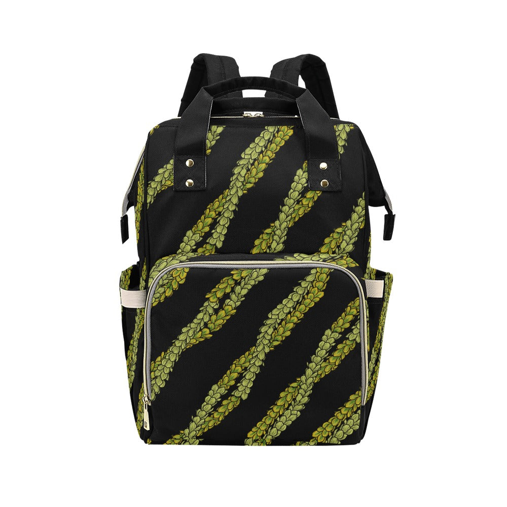 Pakalana Lei Hawaiian Print Multi Function Diaper Backpack Teacher Bag Planner Bag