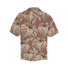Load image into Gallery viewer, Mauve Monstera Hawaiian Print Men&#39;s Aloha Shirt