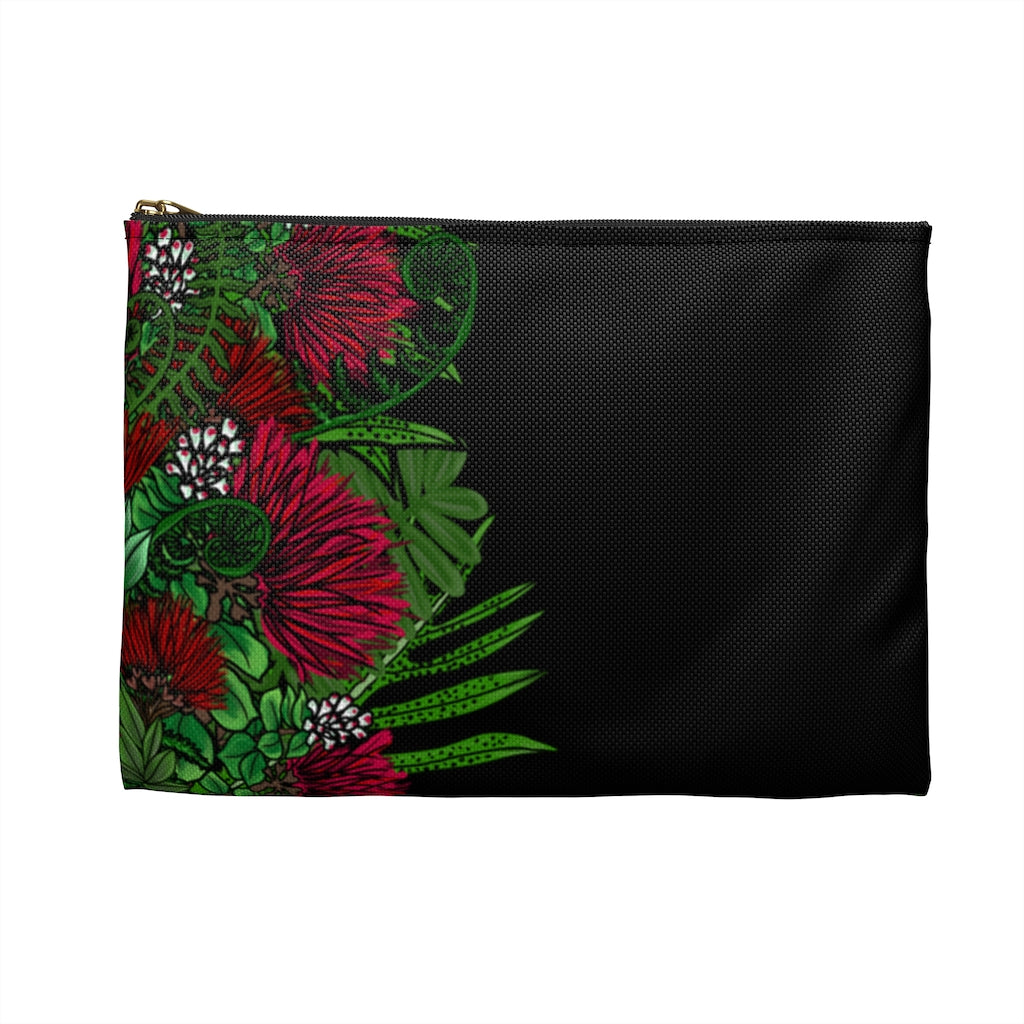 Red Ohia Lehua Blossom Accessory Pouch