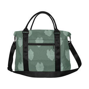 Kalo Taro Green Hawaiian Print Large Capacity Duffle Bag shoulder Bag