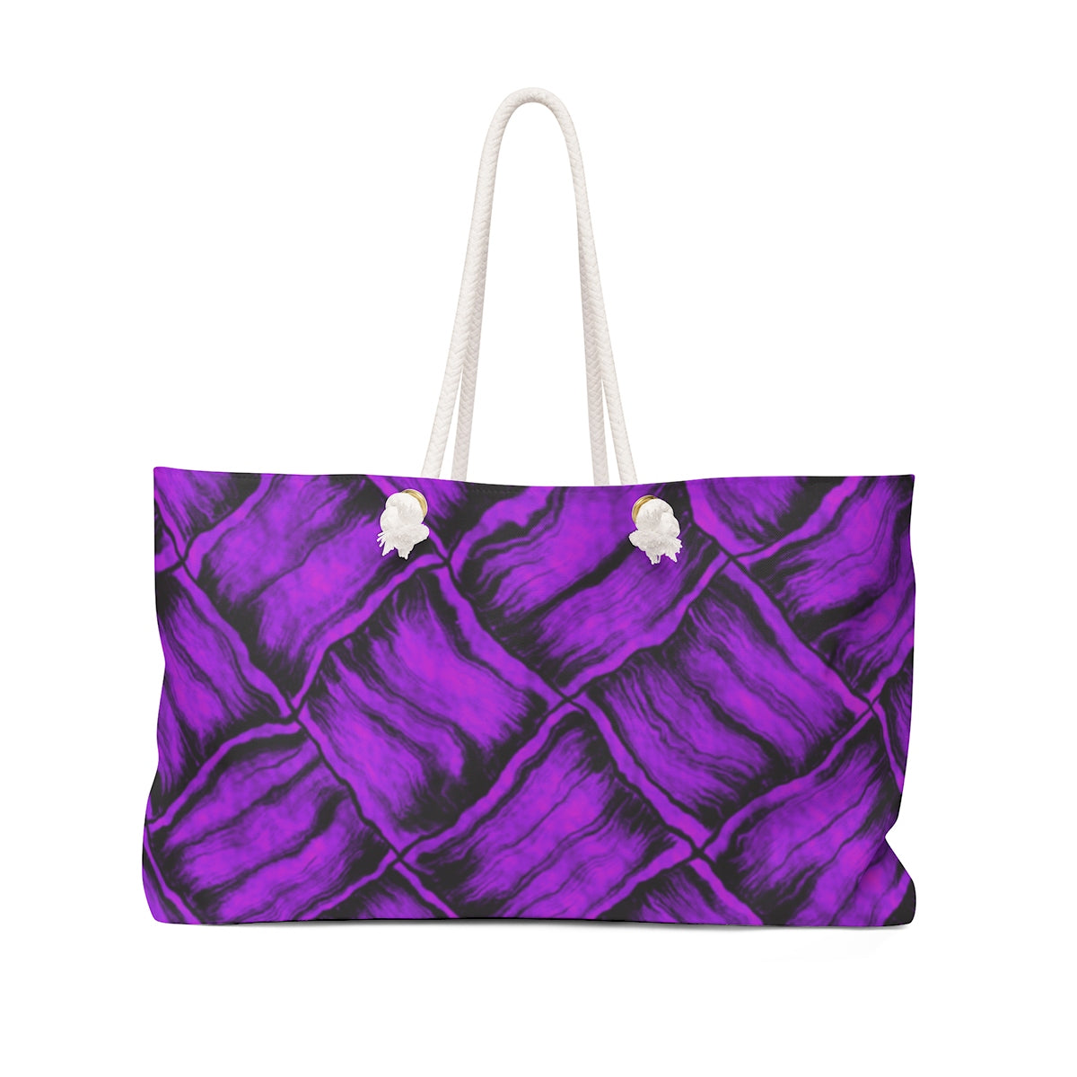 Purple Lauhala Weekender Bag