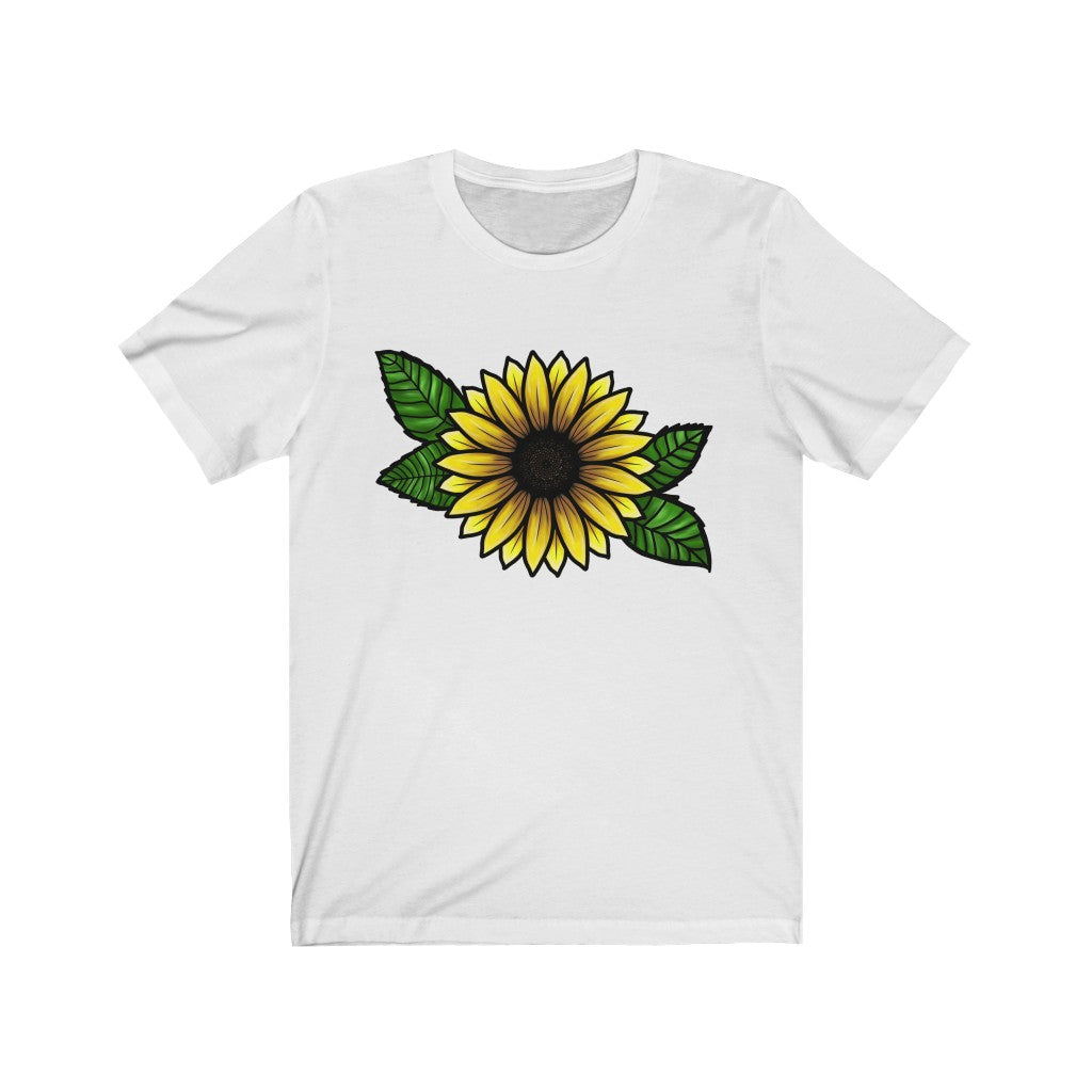 Hand-drawn Sunflower Graphic Tee