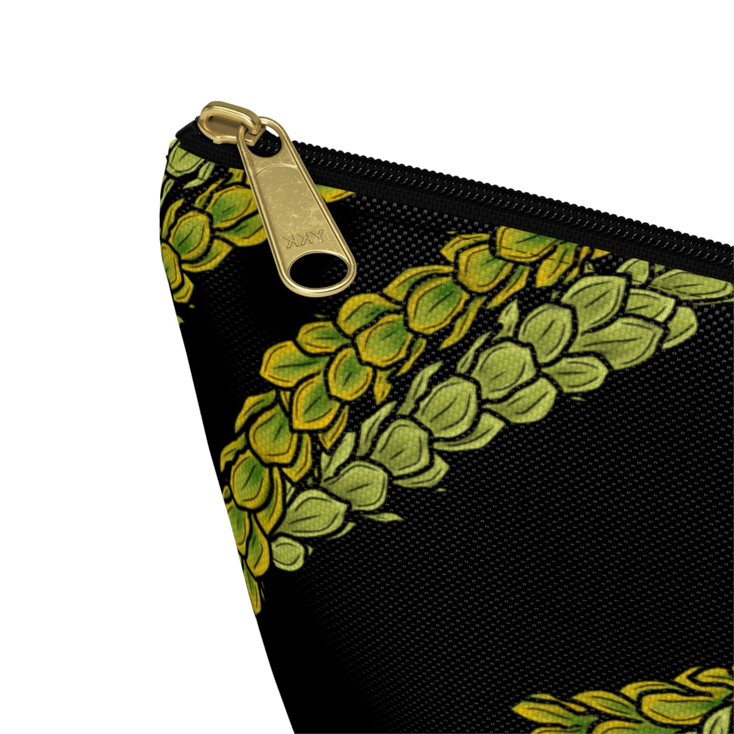 Pakalana Lei Black Background Accessory Pouch w T-bottom