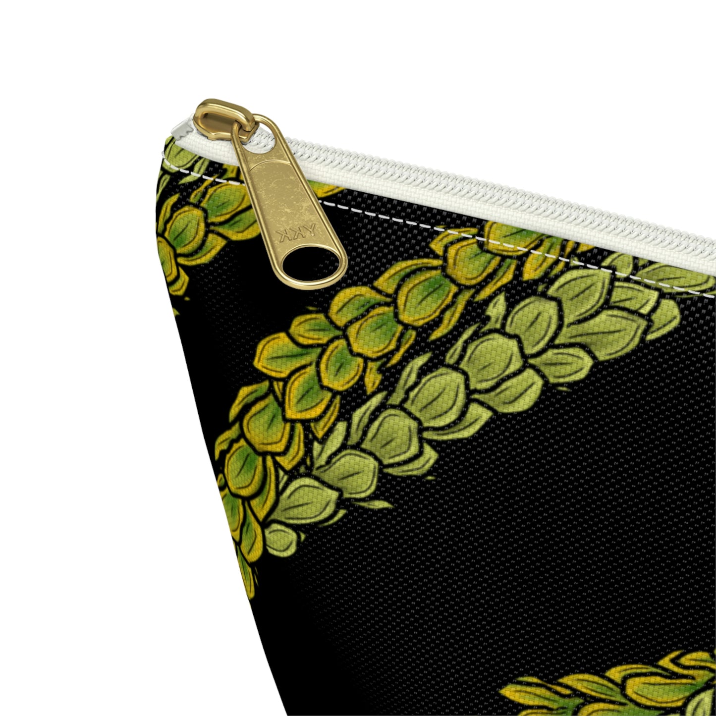 Pakalana Lei Black Background Accessory Pouch w T-bottom