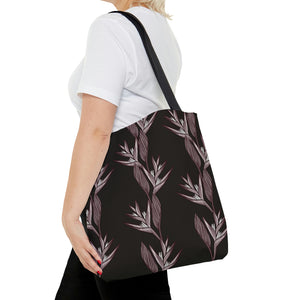 Heliconia Flower Print Tote Bag