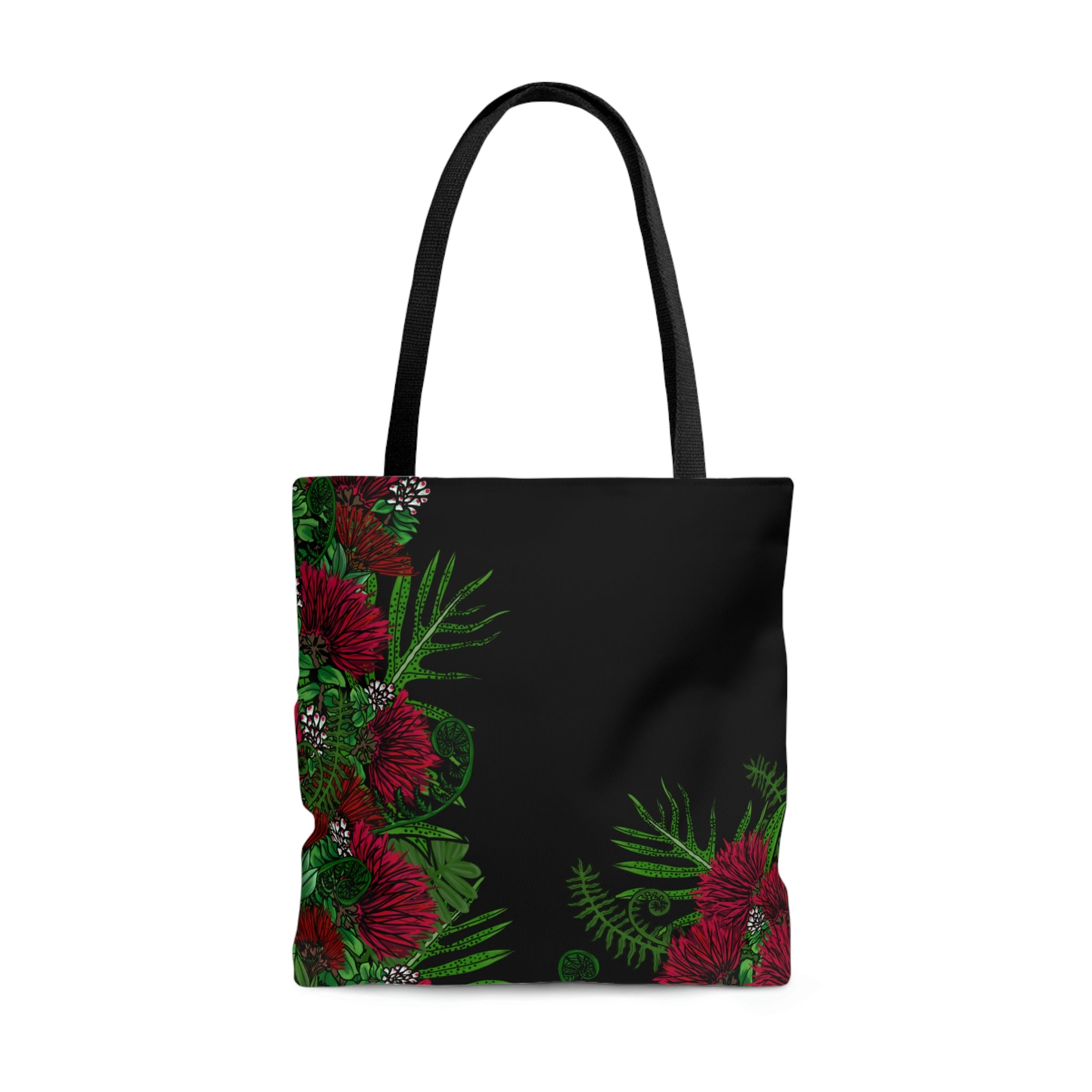 'Ohi'a Lehua and Hawaiian Fern Print Tote Bag
