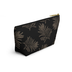 Laua'e Fern Hawaiian Print Accessory Pouch with T-bottom