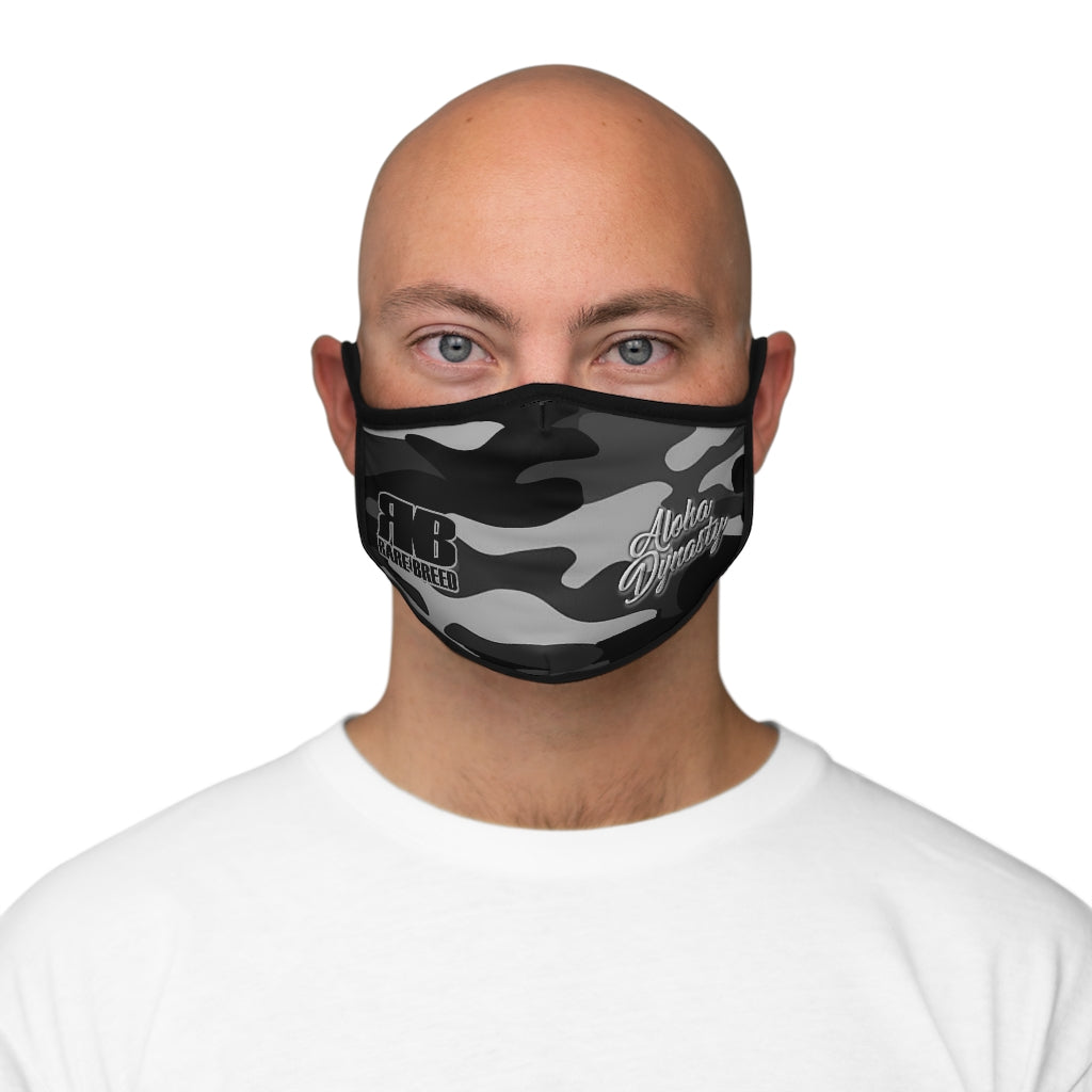 Rare Breed Smoke Camouflage Fitted Polyester Face Mask