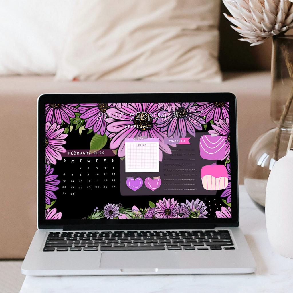 Daisy Desktop Wallpapers - Pepeluali (February 2022) Freebies