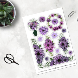 February Monthly Sticker Kit - Daisies
