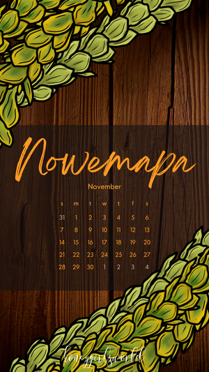 Pakalana Phone Wallpaper - November (Novemapa) Freebie