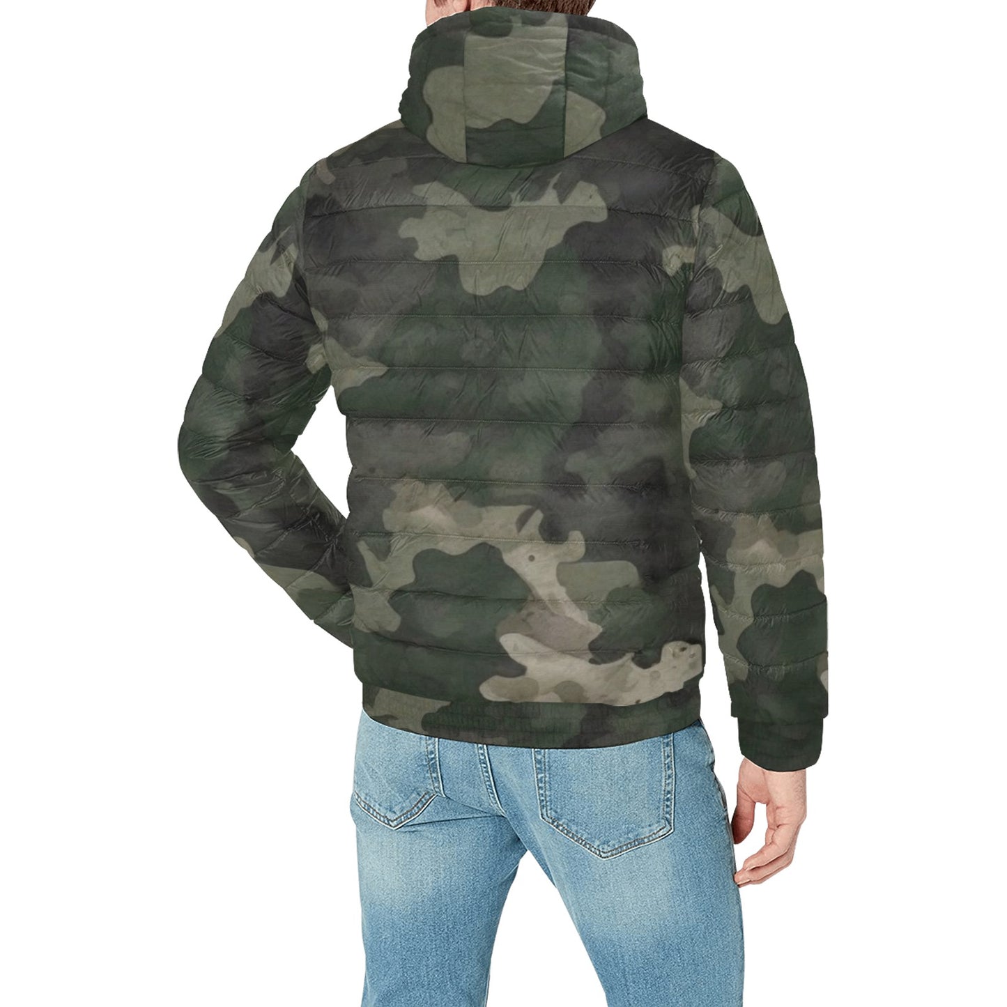 Aloha Dynasty Camouflage Padded Hooded Jacket