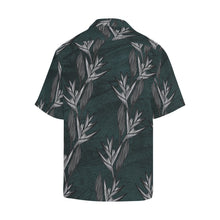 Load image into Gallery viewer, Heliconia Teal Watercolor Men&#39;s Aloha Shirt