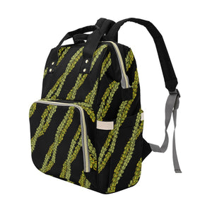 Pakalana Lei Hawaiian Print Multi Function Diaper Backpack Teacher Bag Planner Bag