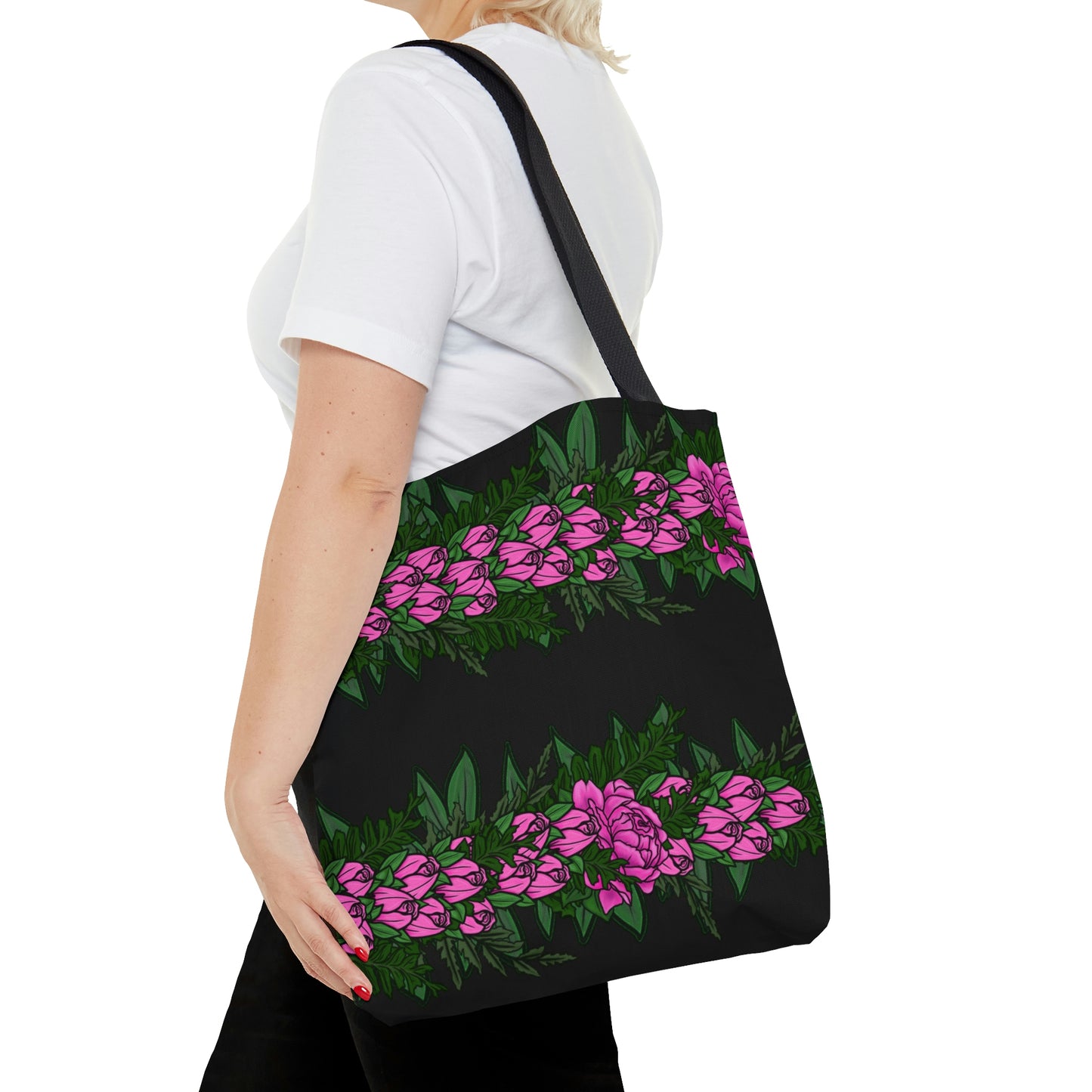 Lokelani Hawaiian Lei Tote Bag