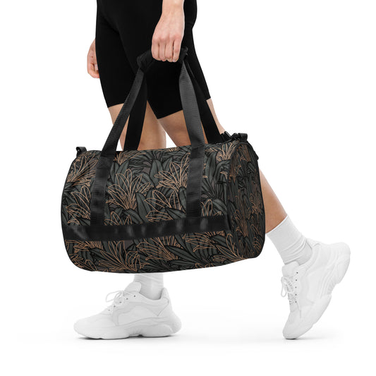 La'i - Ti Leaf (Ki) Hawaiian Print Gym Bag | Duffle Bag