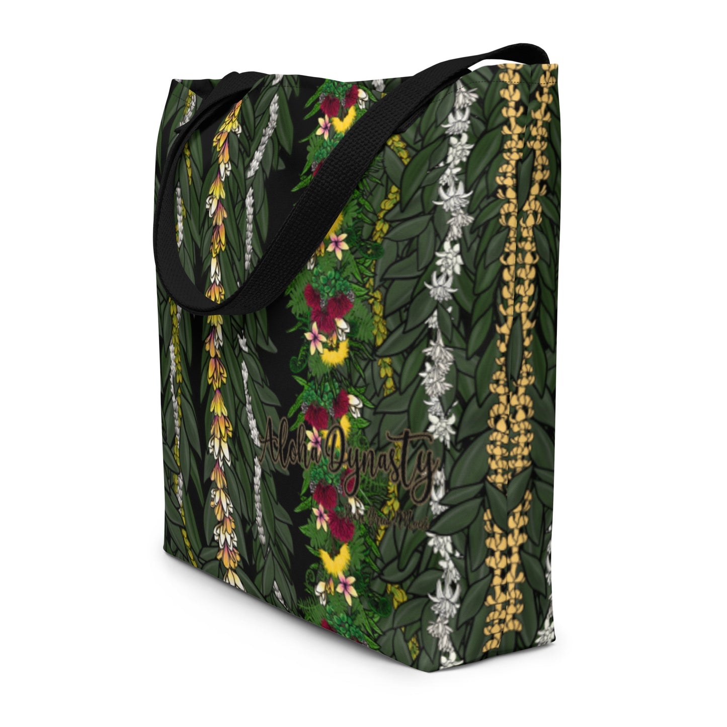 Hawaiian Lei Large Beach and Tote Bag