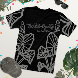 Kalo Taro Hawaiian Print Black and Gray T-Shirt