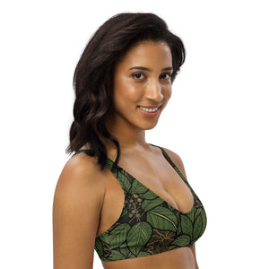 Olonā Hawaiian Print Padded Bikini Top