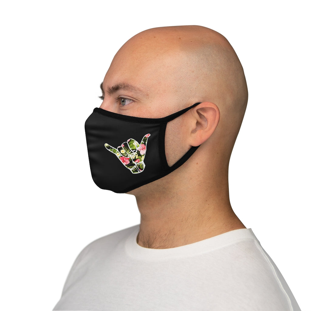 Aloha Dynasty Pink Shaka Fitted Polyester Face Mask