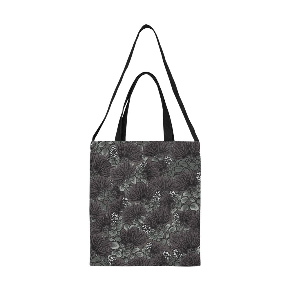 'Ohi'a Lehua Design Canvas Tote with Double Should Handle - Medium All Over Print Canvas Tote Bag/Medium (Model 1698)