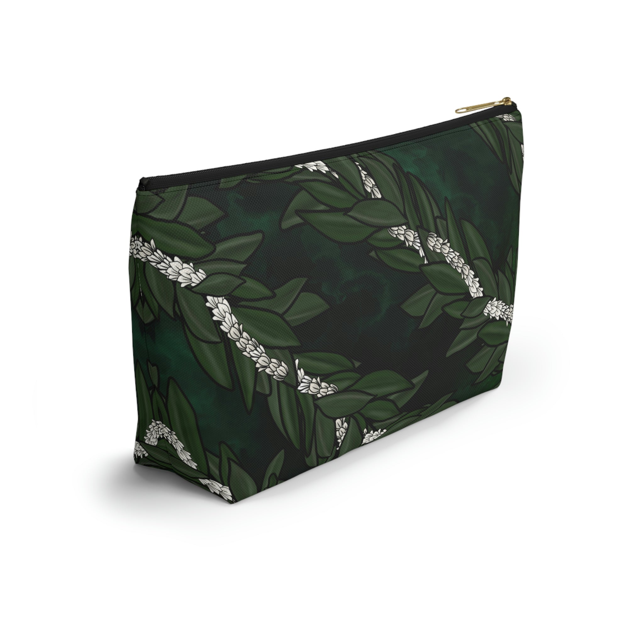 Pikake Maile Lei Accessory Pouch w T-bottom