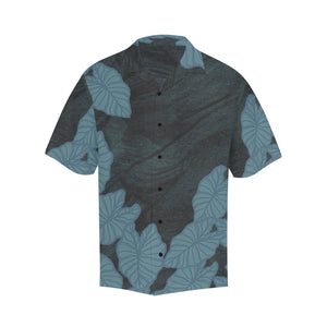 Kalo Blue Watercolor Men's Aloha Shirt Hawaiian Shirt with Merged Design (Model T58)
