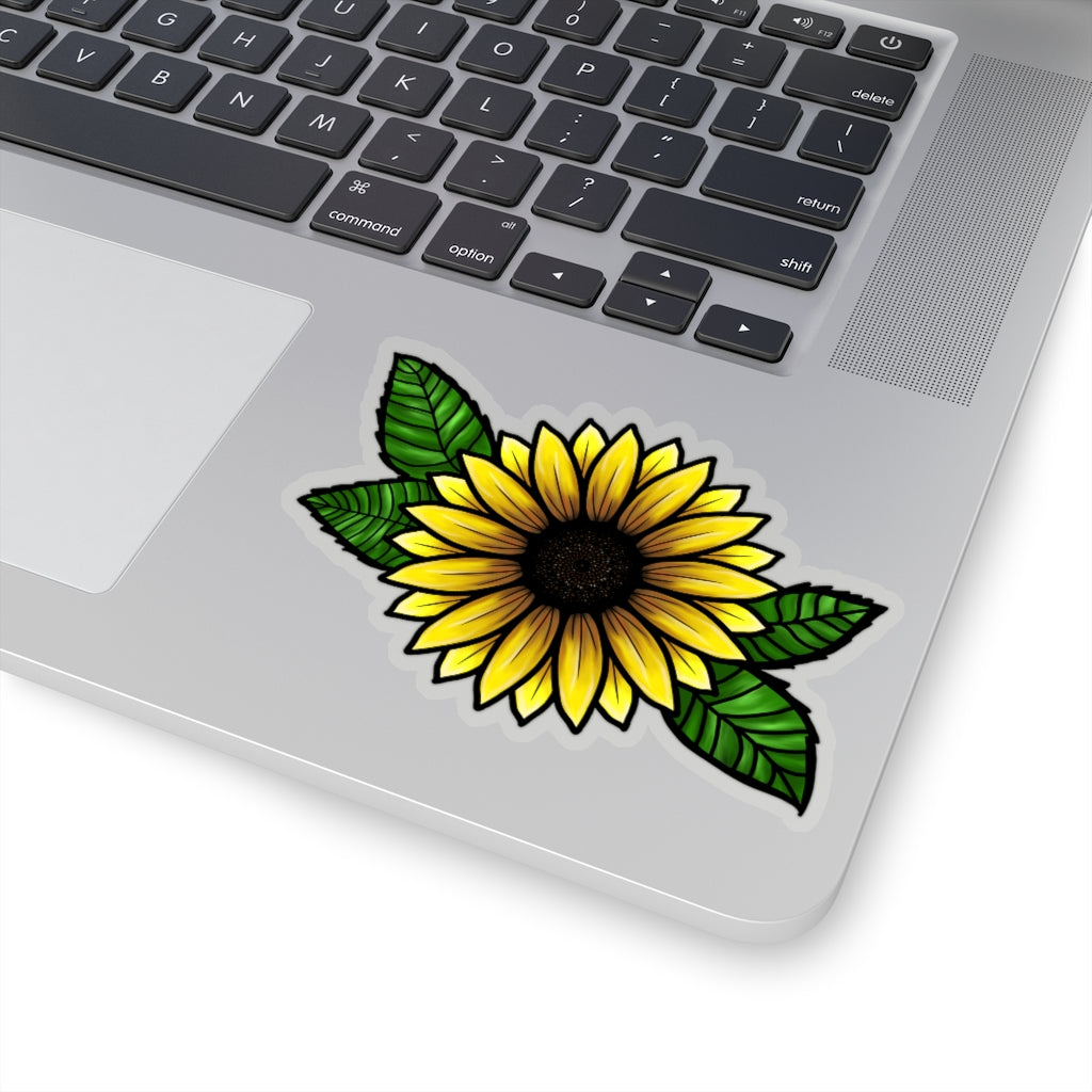 Hand-drawn Sunflower Kiss-Cut Stickers