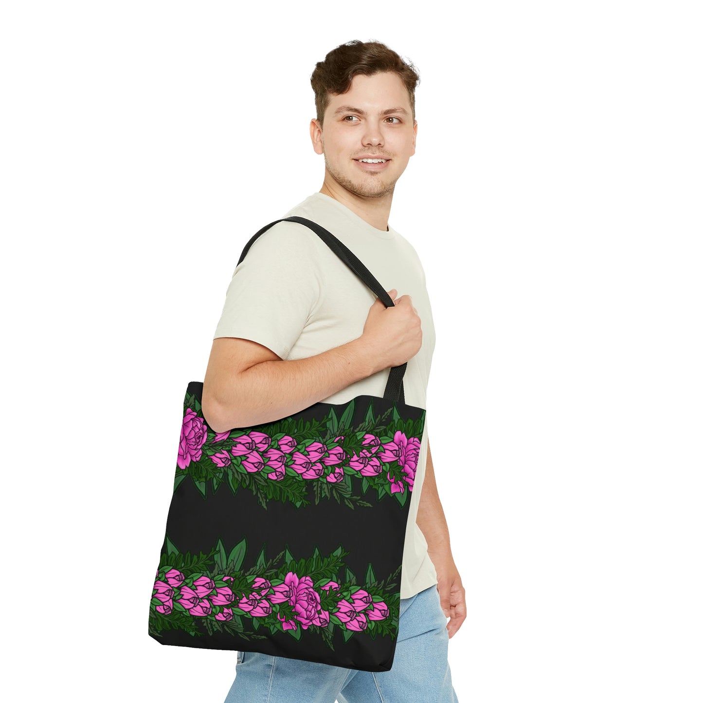 Lokelani Hawaiian Lei Tote Bag