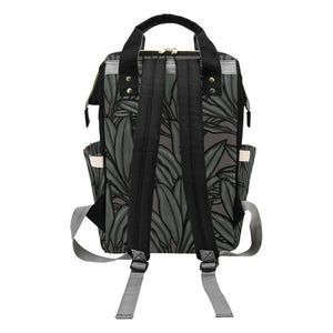 La'i Ti-Leaf Hawaiian Print Multi-Function Diaper Bag Backpack