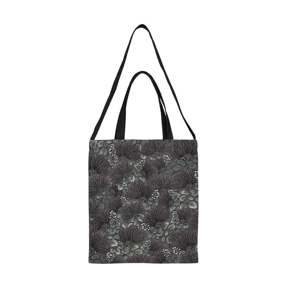 'Ohi'a Lehua Design Canvas Tote with Double Should Handle - Medium All Over Print Canvas Tote Bag/Medium (Model 1698)