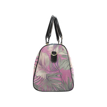 Load image into Gallery viewer, Hawaiian Tropical Print Pink Water-Resistant Travel Duffle Bag - Large