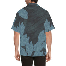 Load image into Gallery viewer, Kalo Blue Watercolor Men&#39;s Aloha Shirt Hawaiian Shirt with Merged Design (Model T58)
