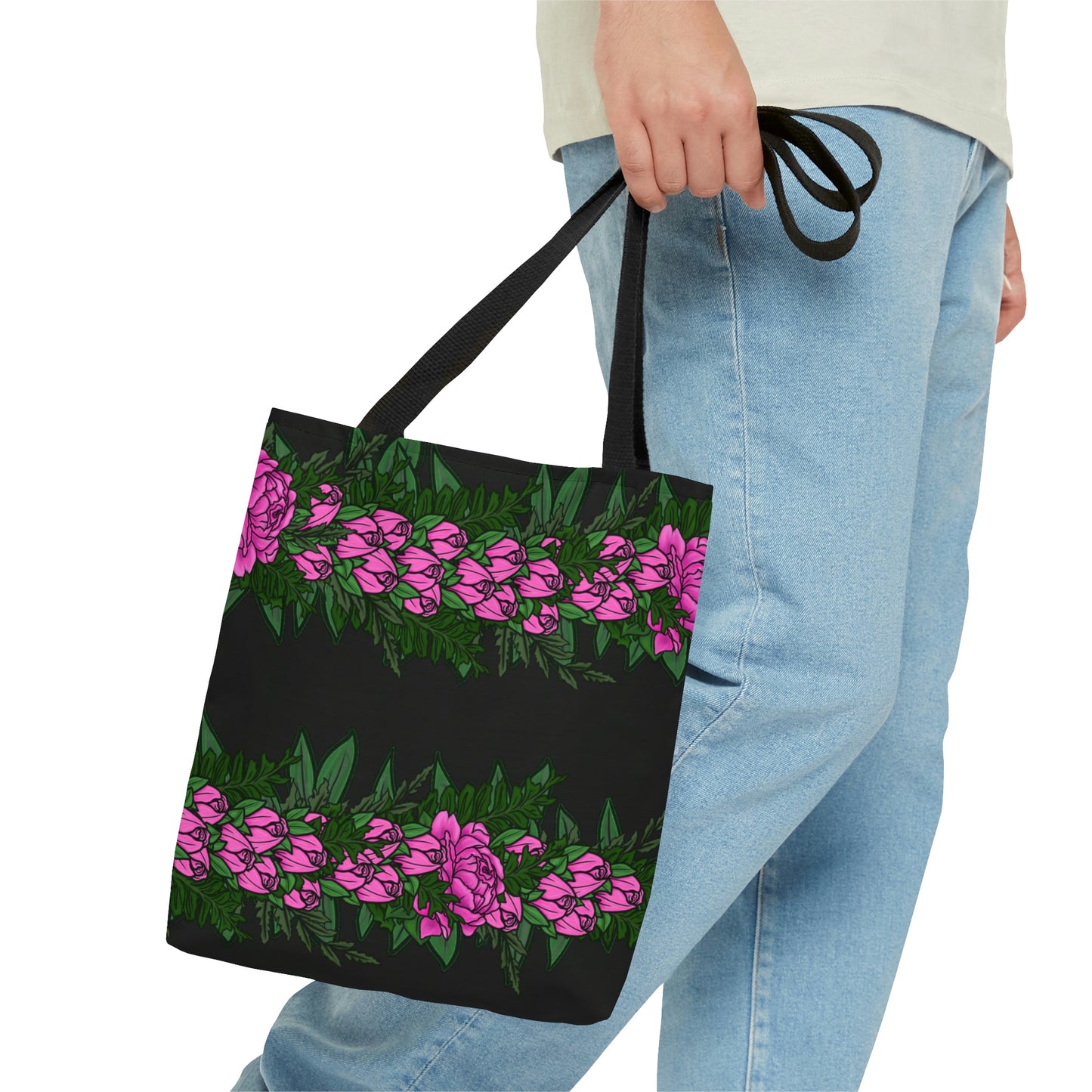 Lokelani Hawaiian Lei Tote Bag