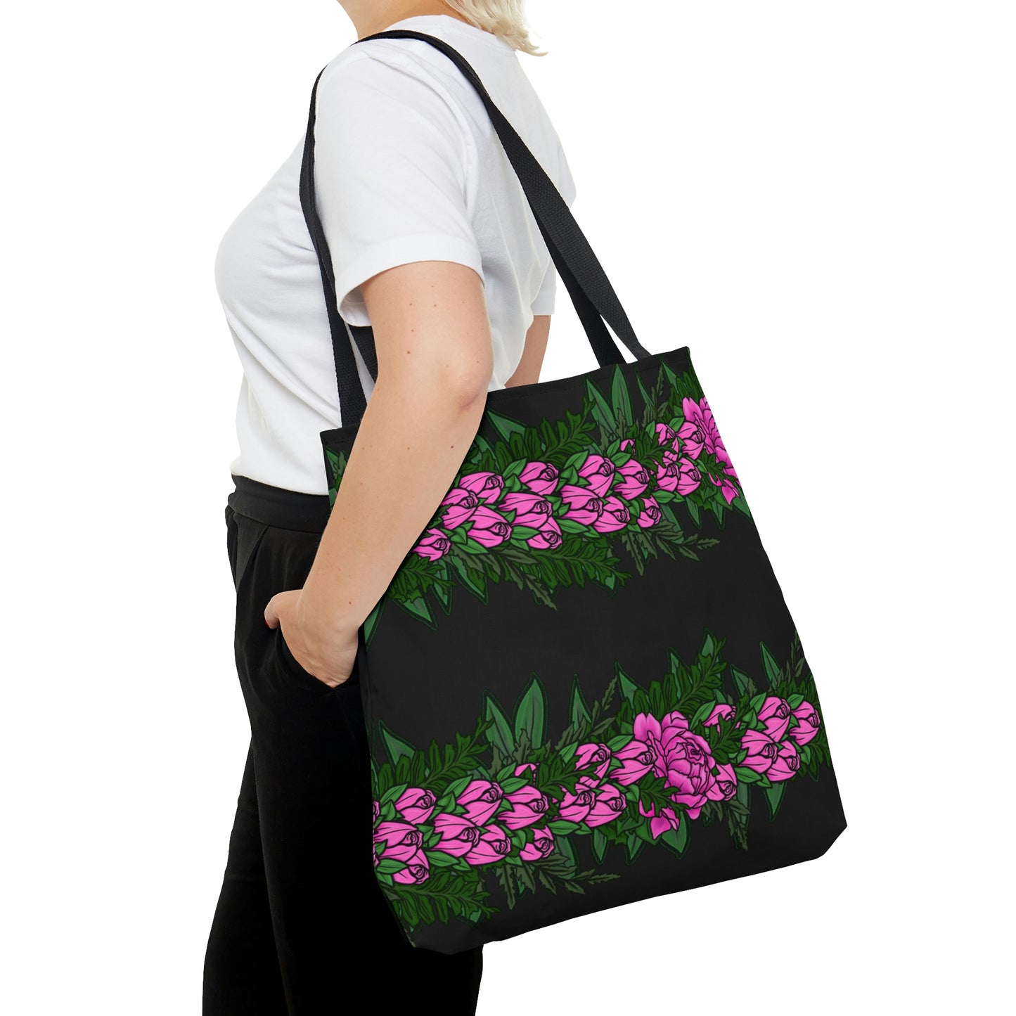 Lokelani Hawaiian Lei Tote Bag