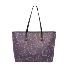 Load image into Gallery viewer, Kalo Taro Lavender Tote Bag Chic Faux Leather Tote Bag
