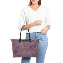 Load image into Gallery viewer, Ulu Breadfruit Hawaiian Print Purple Single Shoulder Handbag
