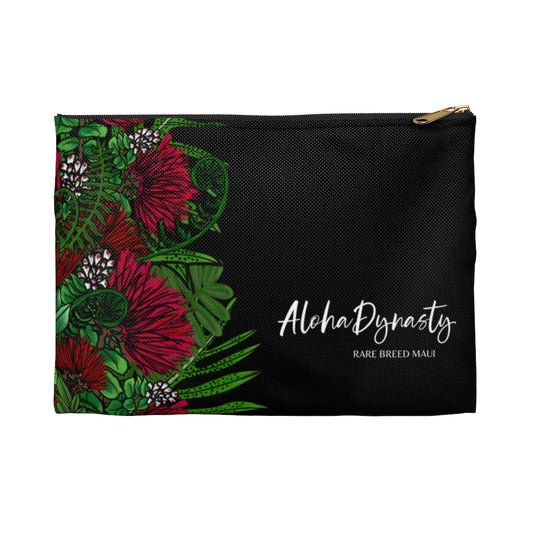 Red Ohia Lehua Blossom Accessory Pouch