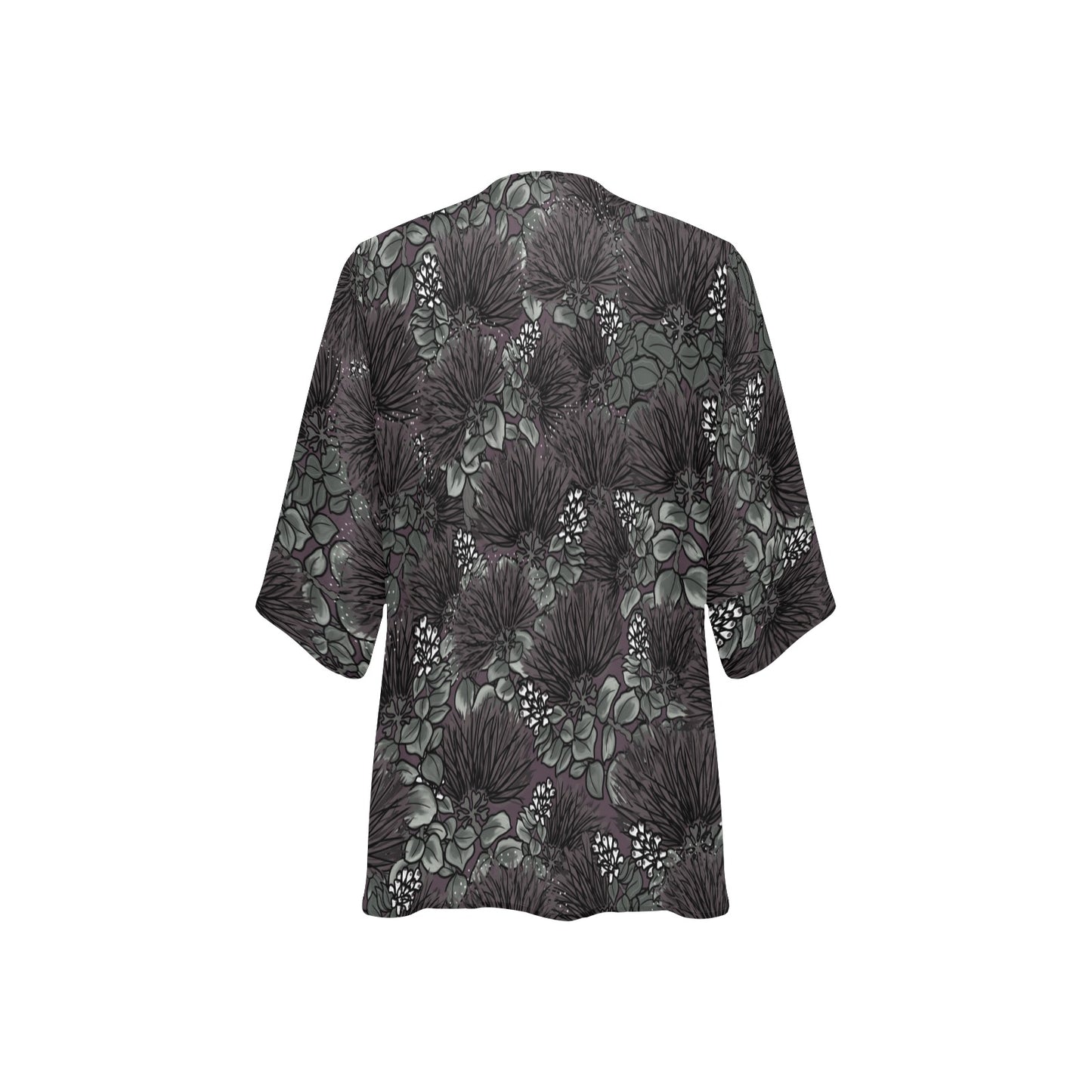 'Ohi'a Lehua Design Kimono Cover Up Women's Kimono Chiffon Cover Up